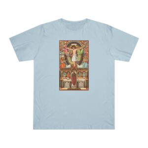 Consecration Aged Painting Motif Front Print Deluxe T-shirt (W)