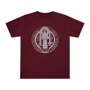 St. Benedict Medal Front/Back Print Deluxe T-shirt (W)