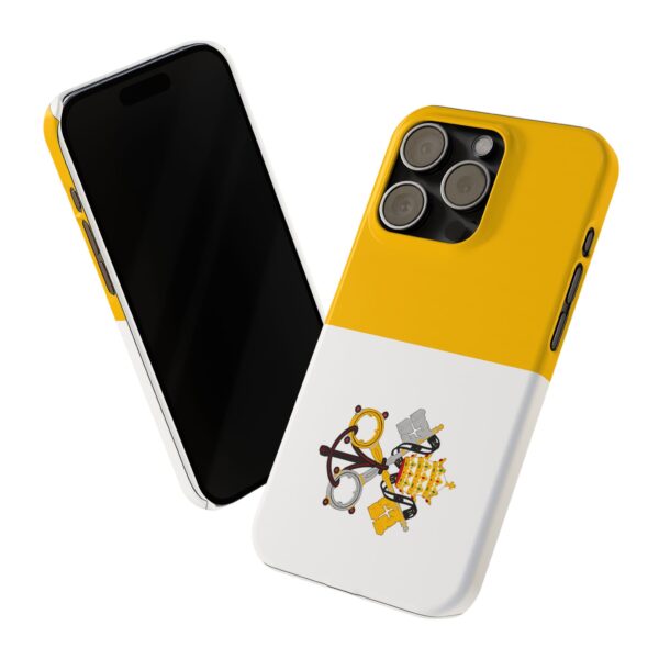 Papal Flag Slim Phone Cases - Image 2