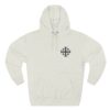 Embroidered Jerusalem Cross Left Chest Three-Panel Fleece Hoodie (M) - Image 5
