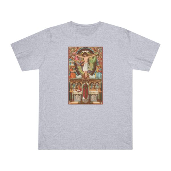 Consecration Aged Painting Motif Front Print Deluxe T-shirt (W) - Image 7