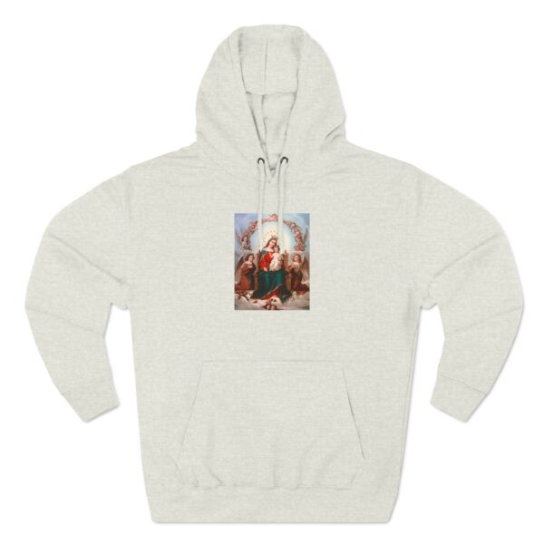 Queen Mary with Child Jesus Front Print Three-Panel Fleece Hoodie (W) - Image 8