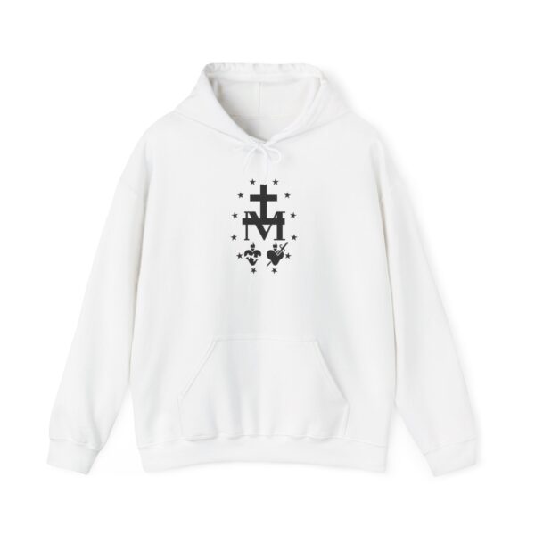 Miraculous Medal Front Print Heavy Blend™ Hooded Sweatshirt (W) - Image 7