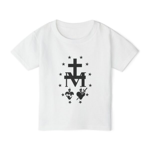 Miraculous Medal Front Print Heavy Cotton™ Toddler T-shirt - Image 7