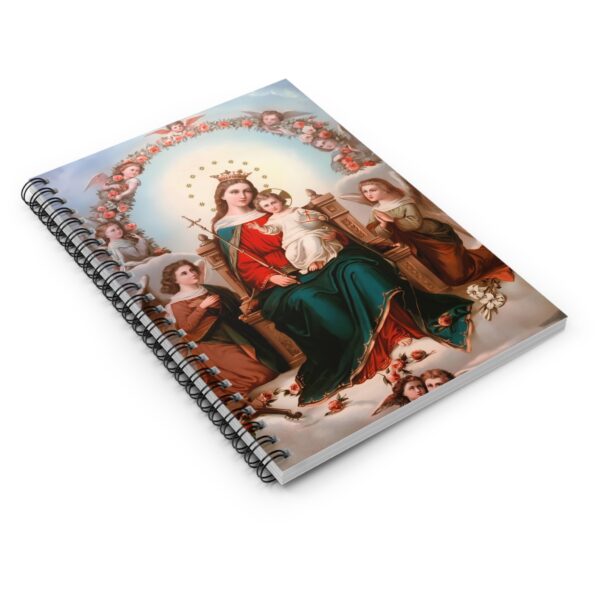 Queen Mary with Child Jesus Cover Spiral Notebook - Ruled Line - Image 3