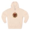 Most Sacred Heart of Jesus Front Print Three-Panel Fleece Hoodie (W)