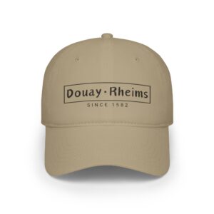 Douay Rheims Print Low Profile Baseball Cap