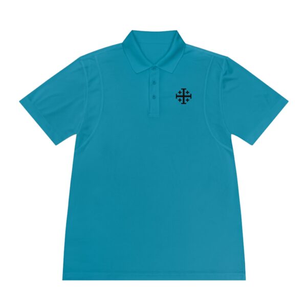 Jerusalem Cross Men's Sport Polo Shirt - Image 8