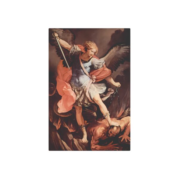 St. Michael Archangel by Guido Reni Metal Art Sign - Image 2