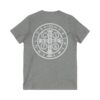St. Benedict Medal Front/Back Print Jersey Short Sleeve V-Neck Tee (W) - Image 14