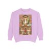Consecration Aged Painting Motif Front Print Unisex Garment-Dyed Sweatshirt (W) - Image 11