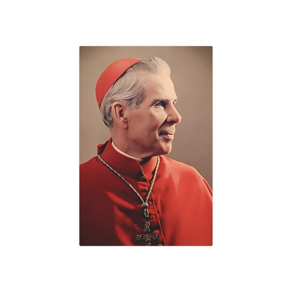 Venerable Fulton Sheen Metal Art Sign - Image 2