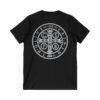 St. Benedict Medal Front/Back Print Jersey Short Sleeve V-Neck Tee (W) - Image 4