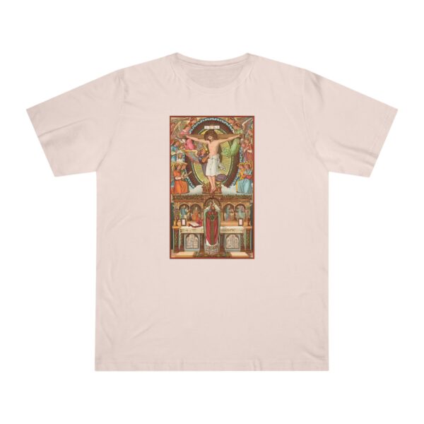 Consecration Aged Painting Motif Front Print Deluxe T-shirt (W) - Image 10