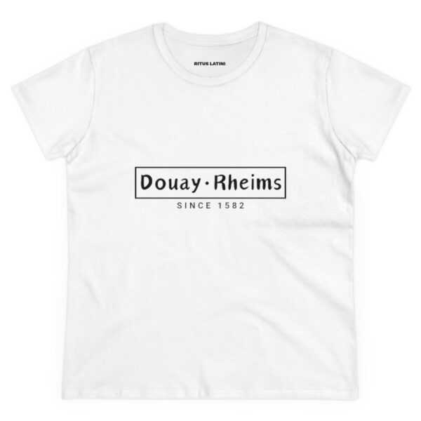 Douay Rheims Front Print Women's Midweight Cotton Tee - Image 7