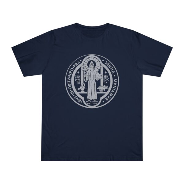 St. Benedict Medal Front/Back Print Deluxe T-shirt (M) - Image 9