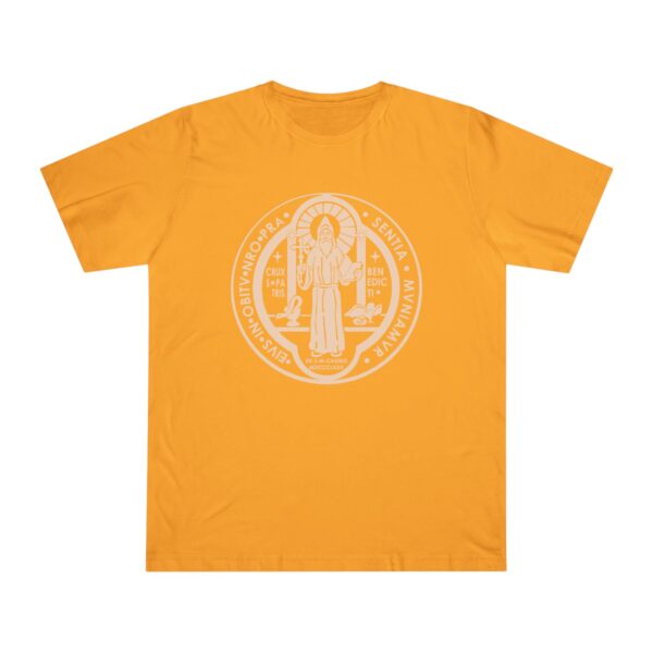 St. Benedict Medal Front/Back Print Deluxe T-shirt (W) - Image 9