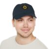 Entwined Twin Hearts Print Hat with Leather Patch (Round) - Image 4