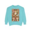 Consecration Aged Painting Motif Front Print Unisex Garment-Dyed Sweatshirt (W) - Image 16