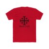 Jerusalem Cross Deus Vult Front Print Cotton Crew Tee (M) - Image 7