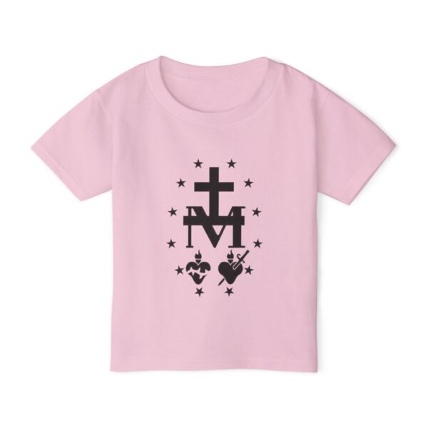 Miraculous Medal Front Print Heavy Cotton™ Toddler T-shirt - Image 6