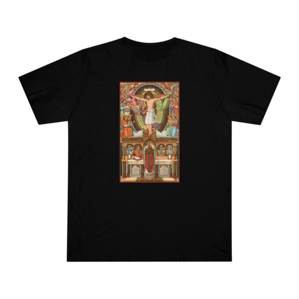 Consecration Aged Painting Motif Front Print Deluxe T-shirt (M) - Image 3