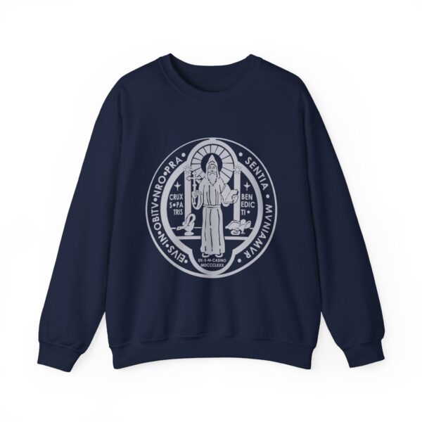 St. Benedict Medal Front/Back Print Heavy Blend™ Crewneck Sweatshirt (M) - Image 11