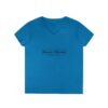 Douay Rheims Front Print Ladies' V-Neck T-Shirt (W) - Image 7
