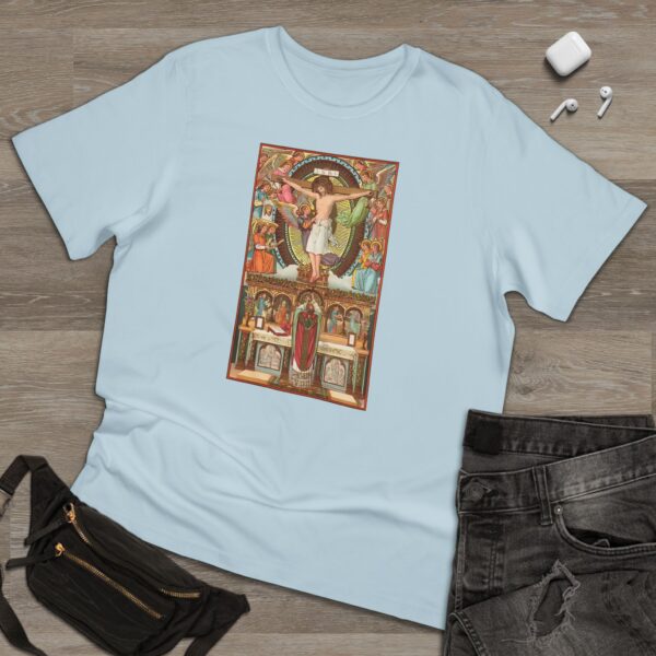 Consecration Aged Painting Motif Front Print Deluxe T-shirt (W) - Image 3