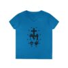 Miraculous Medal Front Print Ladies' V-Neck T-Shirt (W) - Image 9