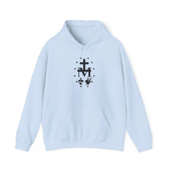 Miraculous Medal Front Print Heavy Blend™ Hooded Sweatshirt (W) - Image 9