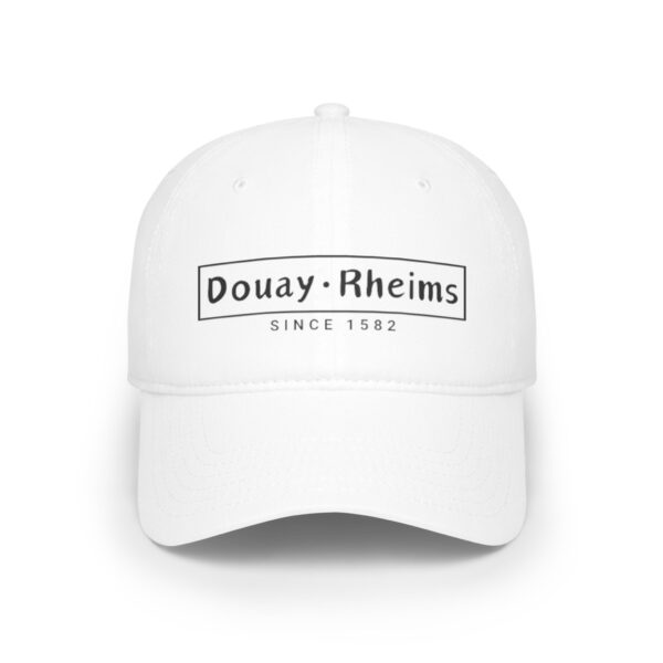 Douay Rheims Print Low Profile Baseball Cap - Image 5