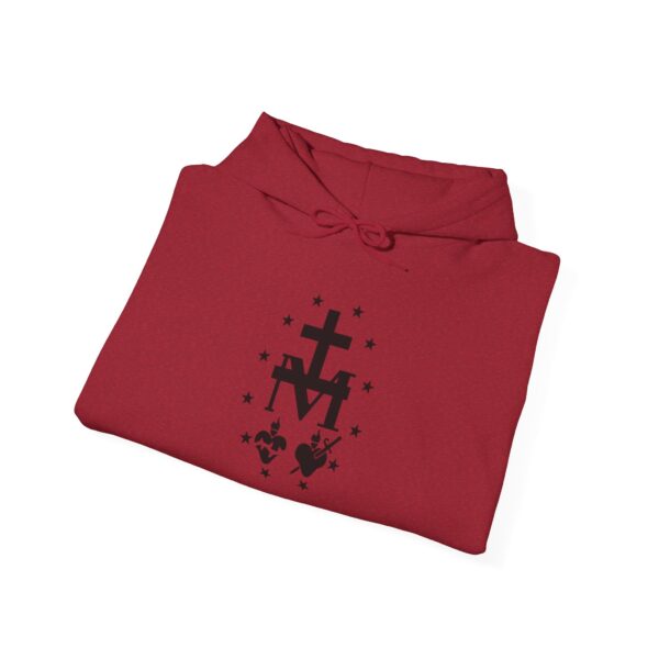 Miraculous Medal Front Print Heavy Blend™ Hooded Sweatshirt (W) - Image 4