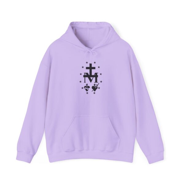 Miraculous Medal Front Print Heavy Blend™ Hooded Sweatshirt (W) - Image 8