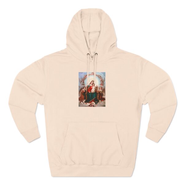 Queen Mary with Child Jesus Front Print Three-Panel Fleece Hoodie (W) - Image 10