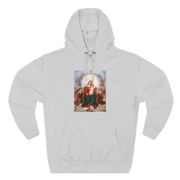 Queen Mary with Child Jesus Front Print Three-Panel Fleece Hoodie (W) - Image 11