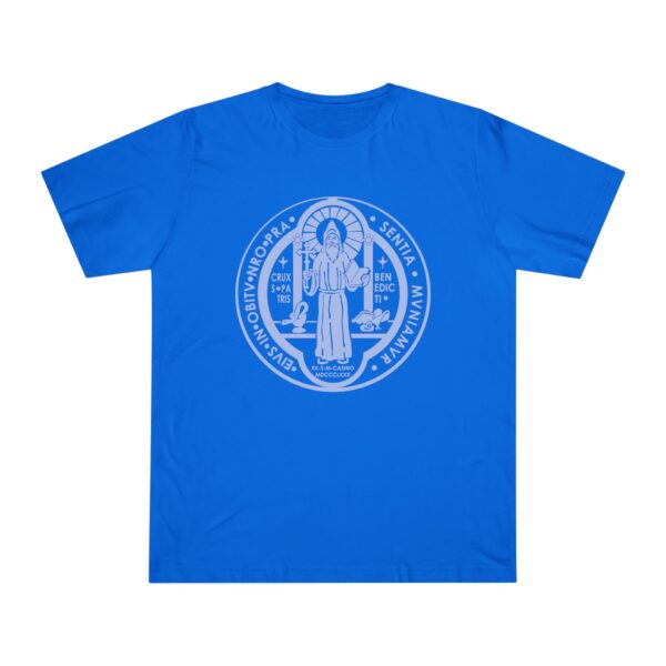 St. Benedict Medal Front/Back Print Deluxe T-shirt (W) - Image 13