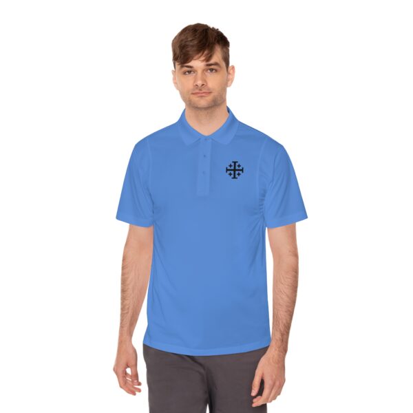 Jerusalem Cross Men's Sport Polo Shirt - Image 3