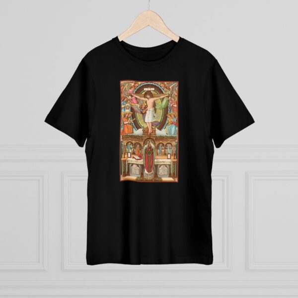 Consecration Aged Painting Motif Front Print Deluxe T-shirt (M) - Image 6