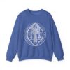 St. Benedict Medal Front/Back Print Heavy Blend™ Crewneck Sweatshirt (W) - Image 7