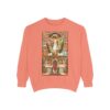 Consecration Aged Painting Motif Front Print Unisex Garment-Dyed Sweatshirt (W) - Image 10