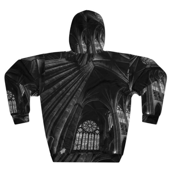 Cathedral Interior Black & White Montage Print Pullover Hoodie (M) - Image 2