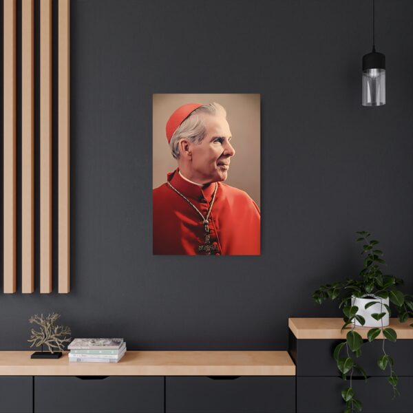 Venerable Fulton Sheen Metal Art Sign - Image 3