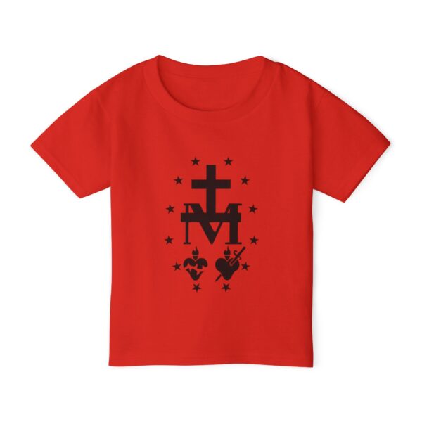 Miraculous Medal Front Print Heavy Cotton™ Toddler T-shirt - Image 5