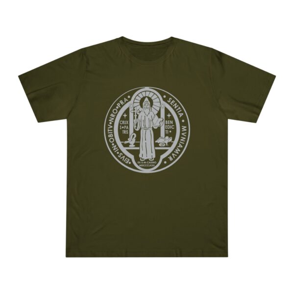 St. Benedict Medal Front/Back Print Deluxe T-shirt (M)