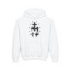Miraculous Medal Front Print Youth Heavy Blend Hooded Sweatshirt - Image 3