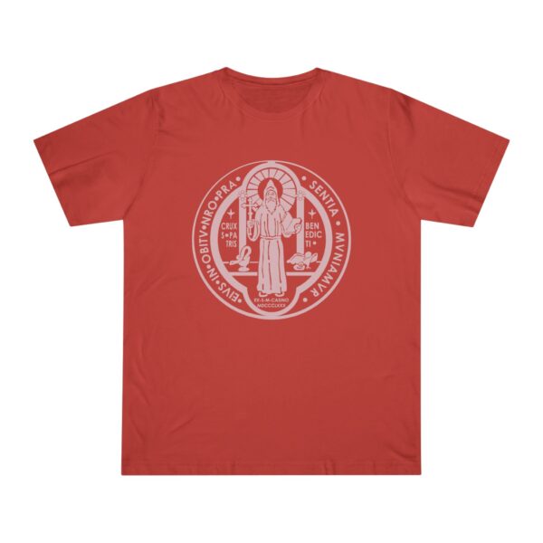 St. Benedict Medal Front/Back Print Deluxe T-shirt (W) - Image 11