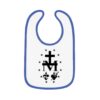 Miraculous Medal Print Baby Contrast Trim Jersey Bib - Image 7
