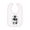 Miraculous Medal Print Baby Contrast Trim Jersey Bib - Image 5