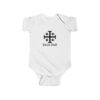 Jerusalem Cross Deus Vult Front Print Infant Fine Jersey Bodysuit - Image 3